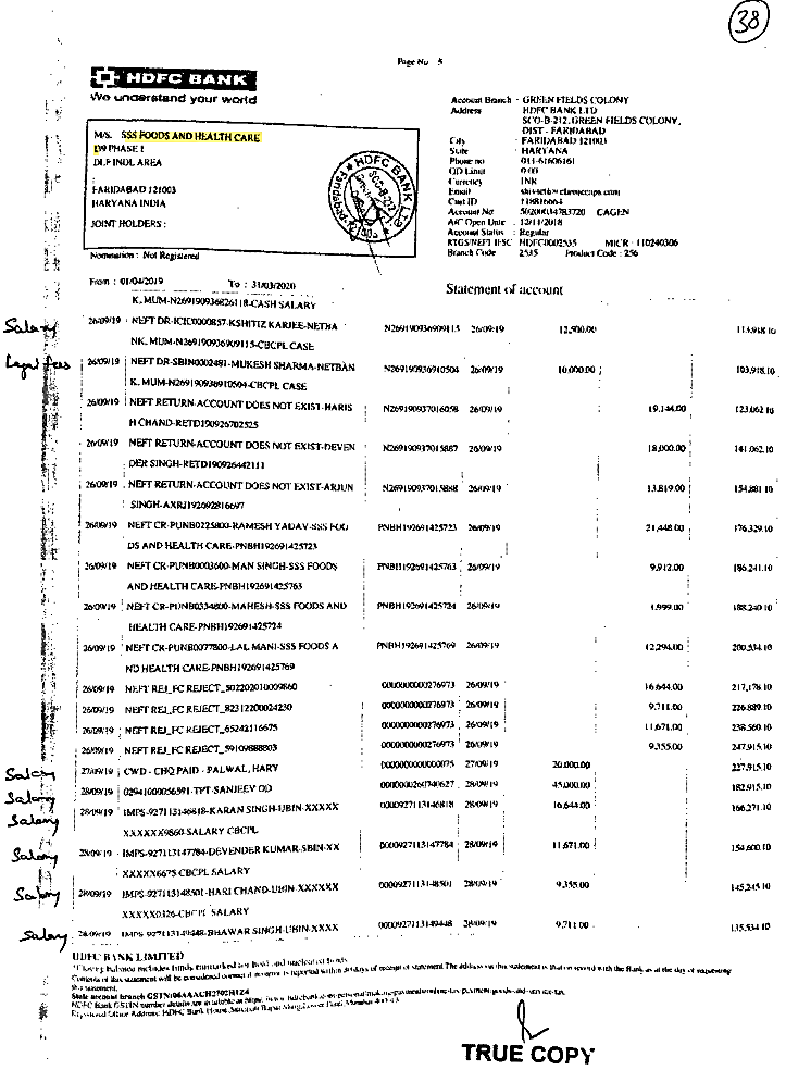 Exhibit reproduced from the original judgment