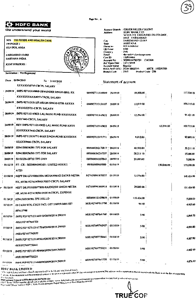 Exhibit reproduced from the original judgment