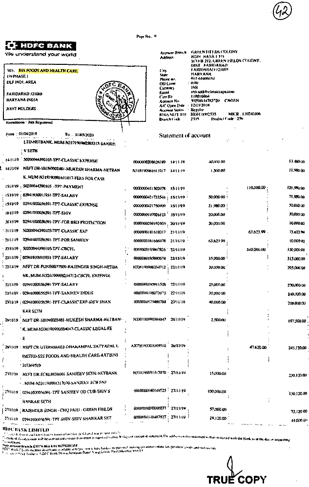 Exhibit reproduced from the original judgment