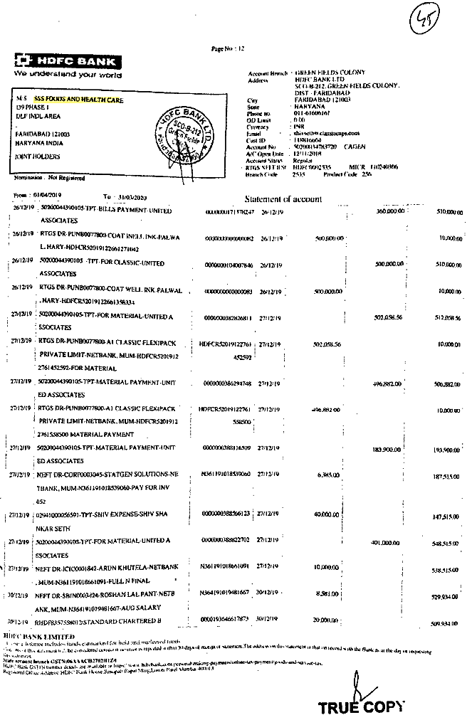 Exhibit reproduced from the original judgment