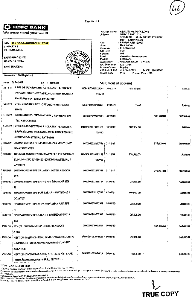 Exhibit reproduced from the original judgment