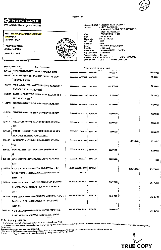 Exhibit reproduced from the original judgment