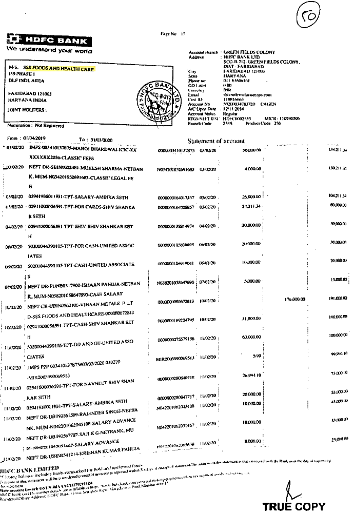 Exhibit reproduced from the original judgment