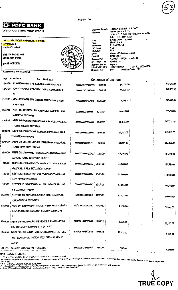 Exhibit reproduced from the original judgment
