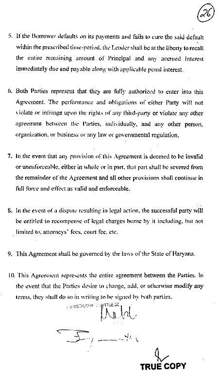 Exhibit reproduced from the original judgment