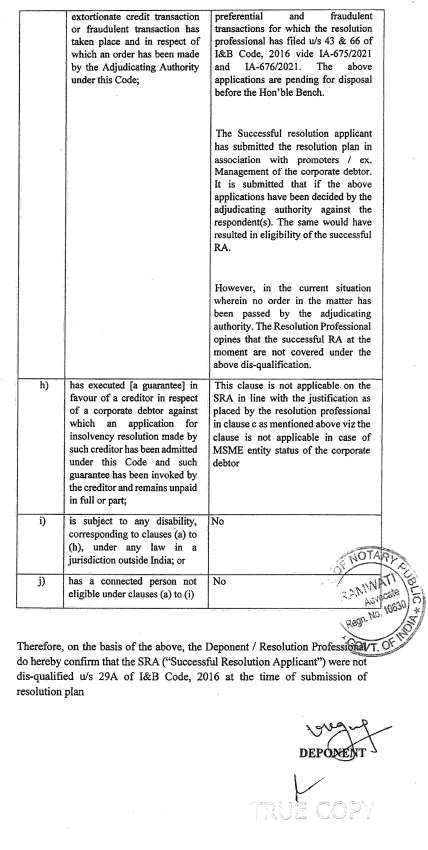 Exhibit reproduced from the original judgment