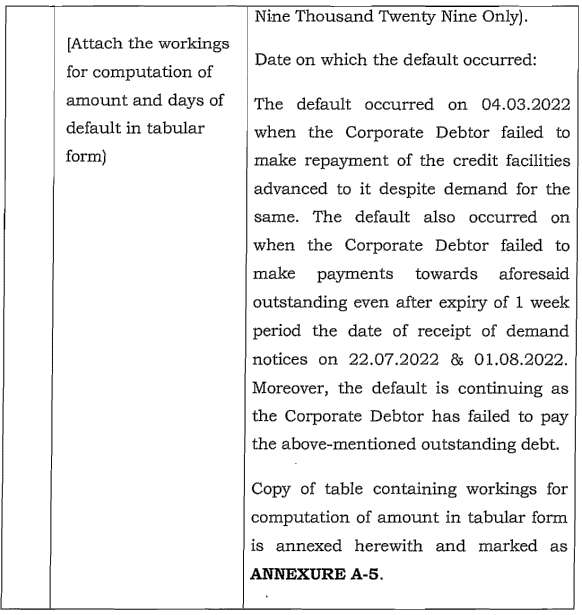 Exhibit reproduced from the original judgment