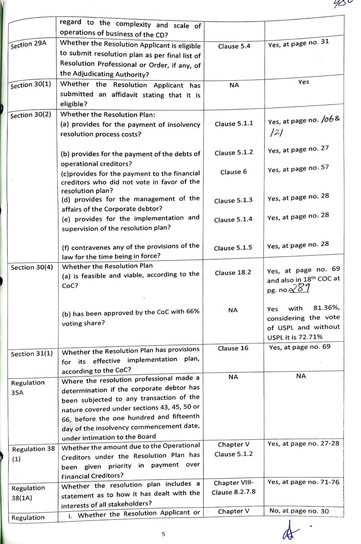 Exhibit reproduced from the original judgment