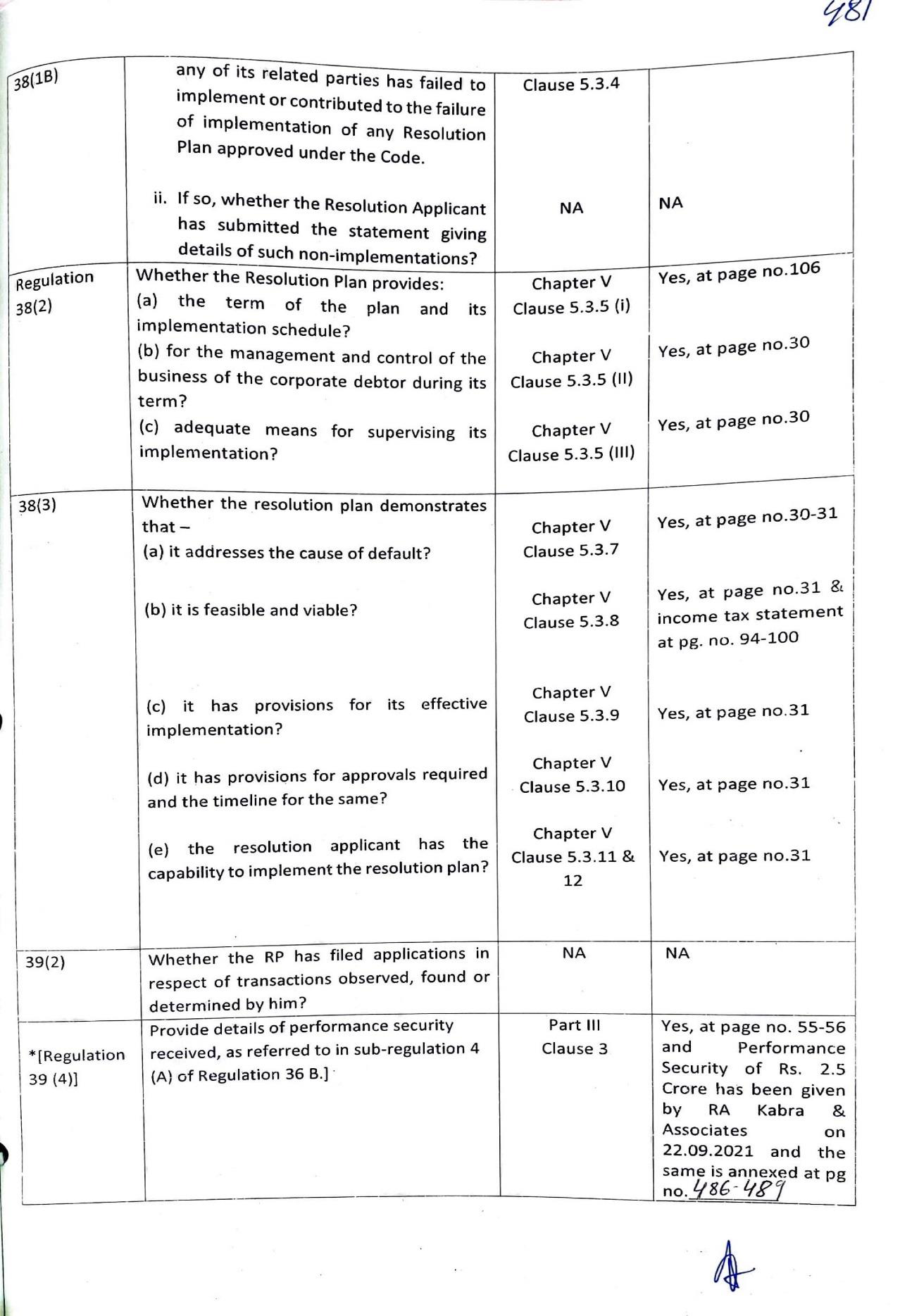 Exhibit reproduced from the original judgment