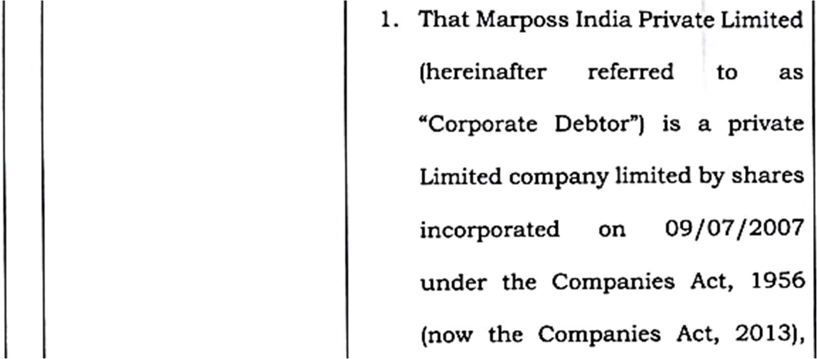 Exhibit reproduced from the original judgment
