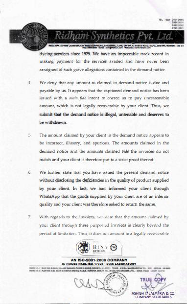 Exhibit reproduced from the original judgment