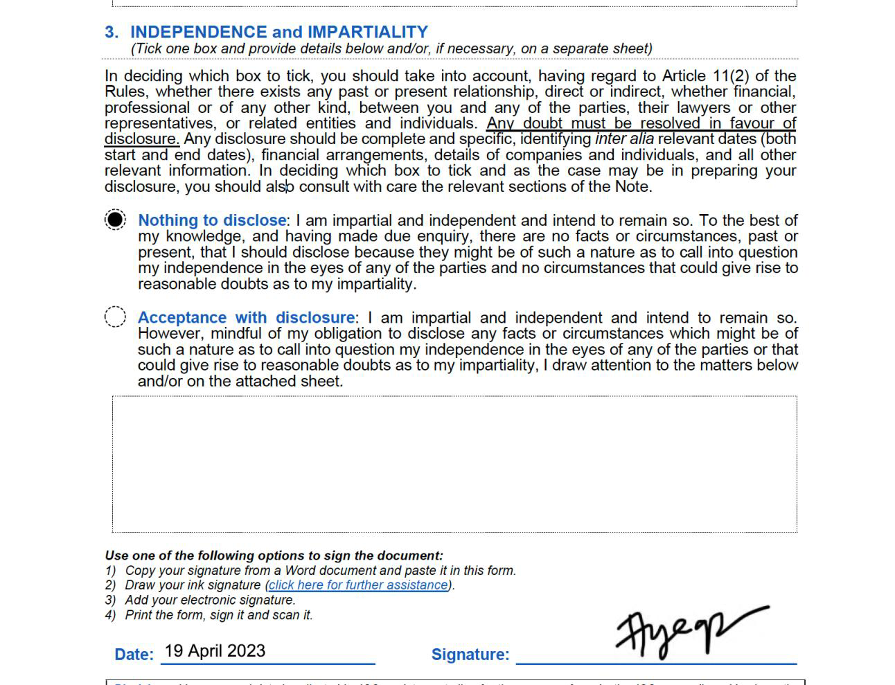 Exhibit reproduced from the original judgment