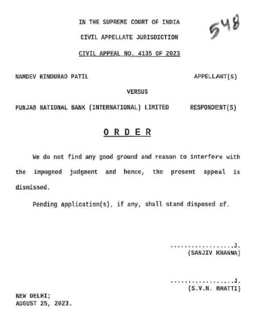 Exhibit reproduced from the original judgment