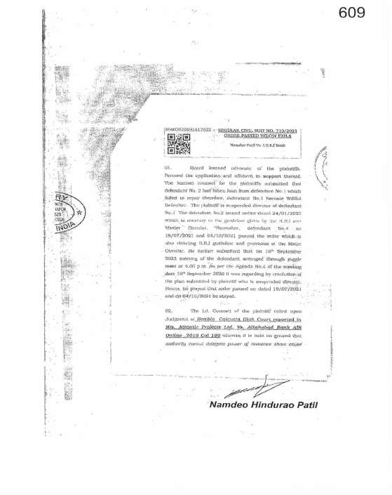 Exhibit reproduced from the original judgment