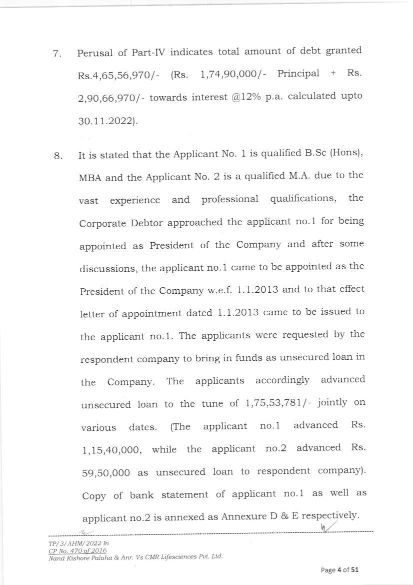 Exhibit reproduced from the original judgment