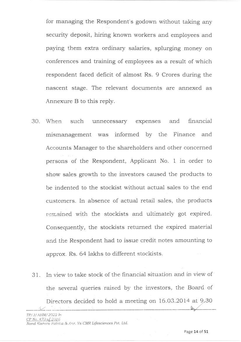 Exhibit reproduced from the original judgment