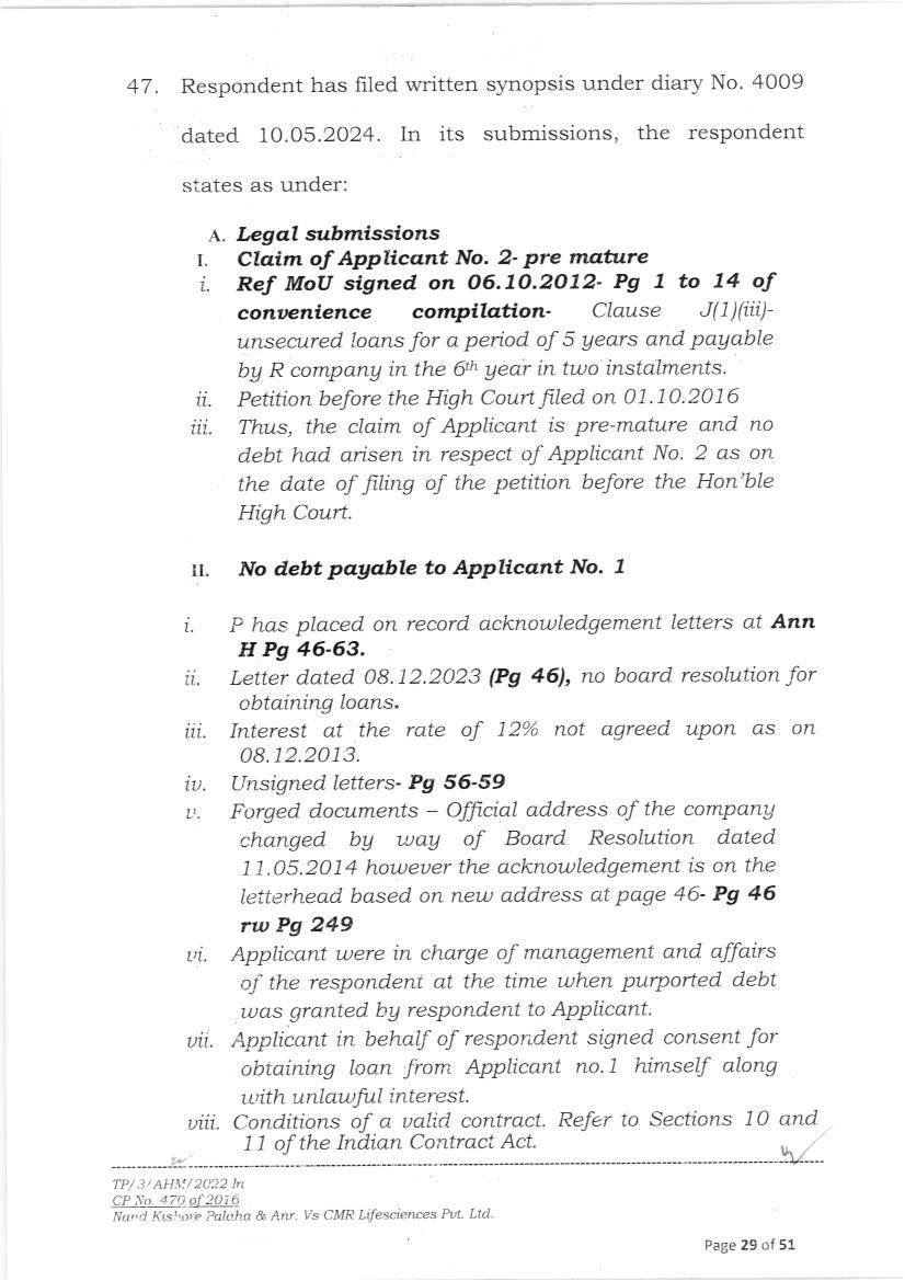 Exhibit reproduced from the original judgment