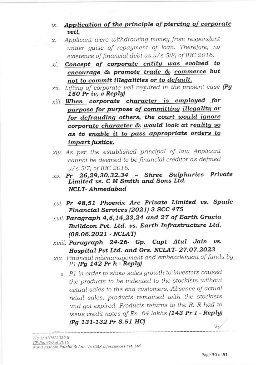 Exhibit reproduced from the original judgment