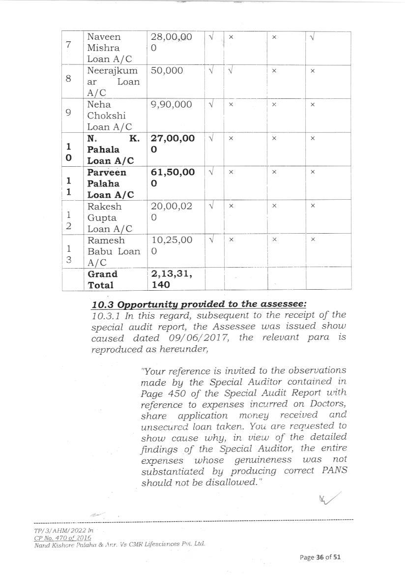 Exhibit reproduced from the original judgment