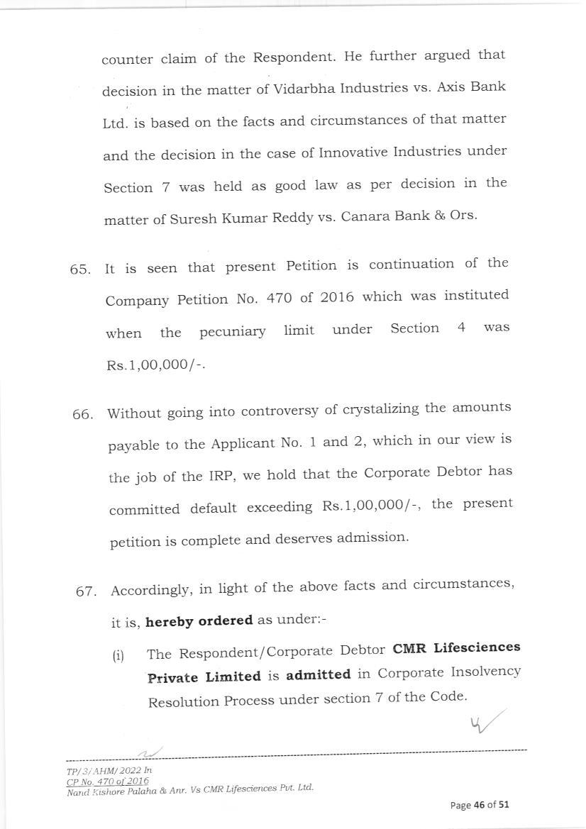 Exhibit reproduced from the original judgment