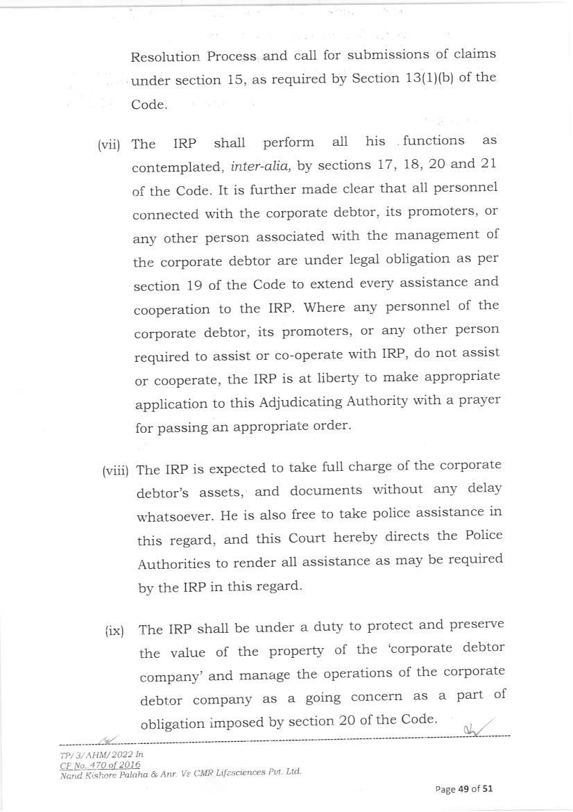 Exhibit reproduced from the original judgment
