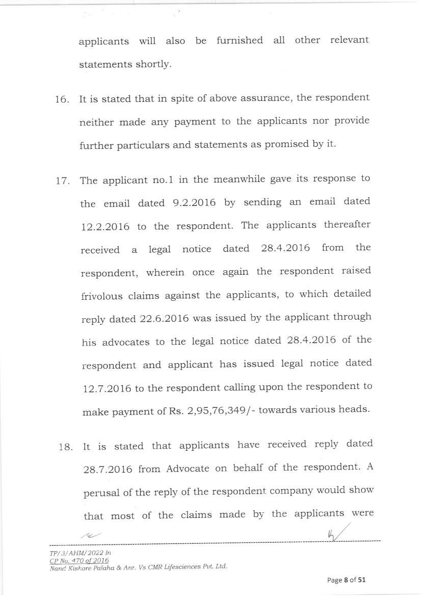 Exhibit reproduced from the original judgment