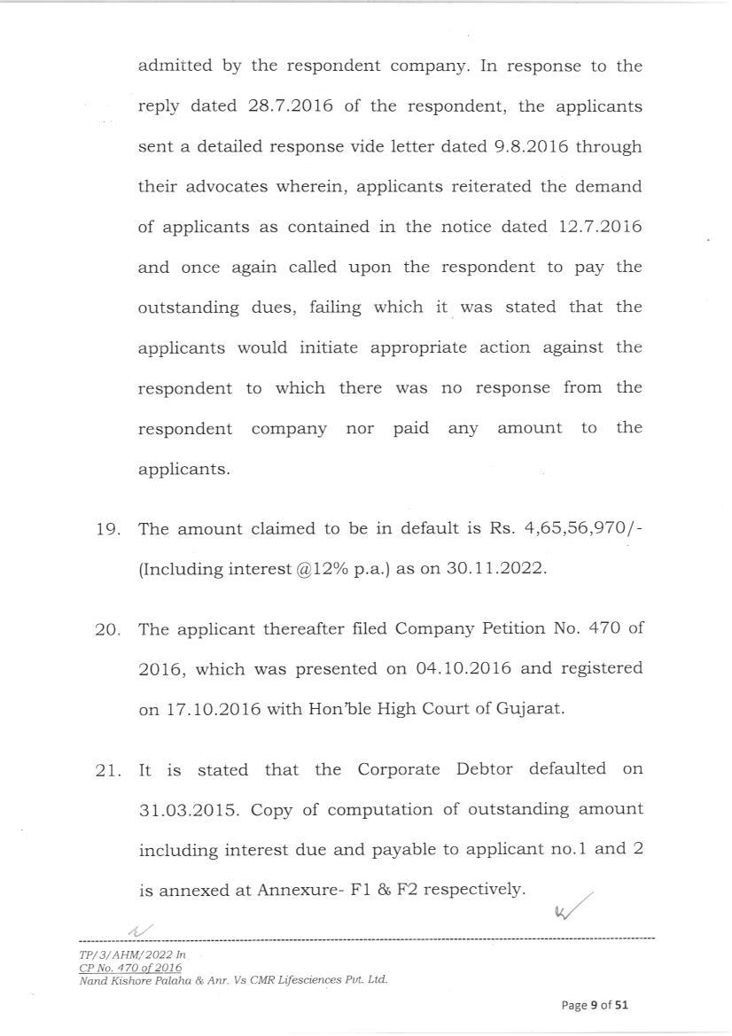 Exhibit reproduced from the original judgment