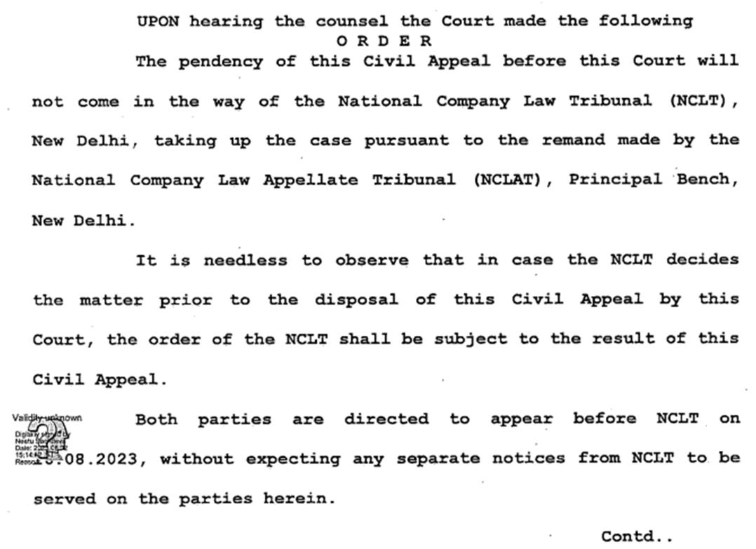 Exhibit reproduced from the original judgment