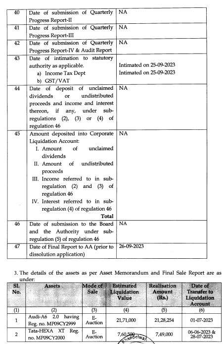 Exhibit reproduced from the original judgment