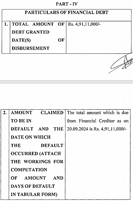 Exhibit reproduced from the original judgment