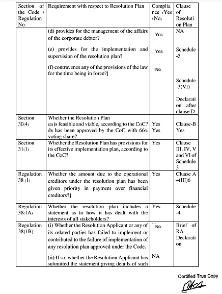 Exhibit reproduced from the original judgment