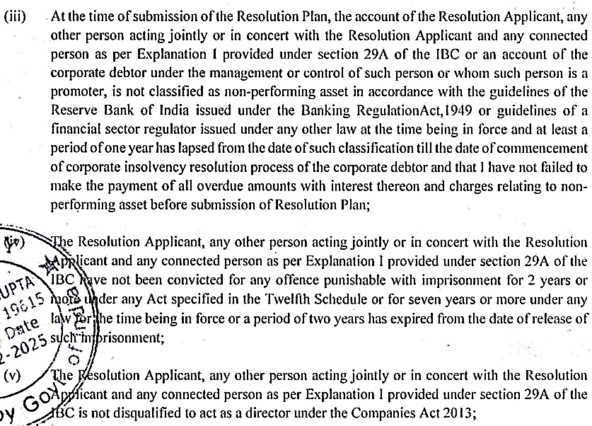 Exhibit reproduced from the original judgment