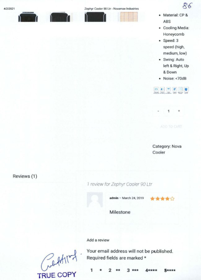 Exhibit reproduced from the original judgment