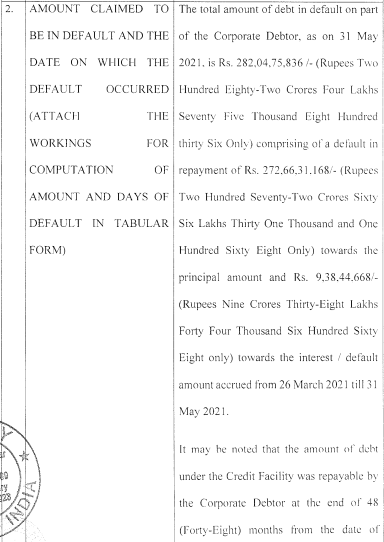 Exhibit reproduced from the original judgment