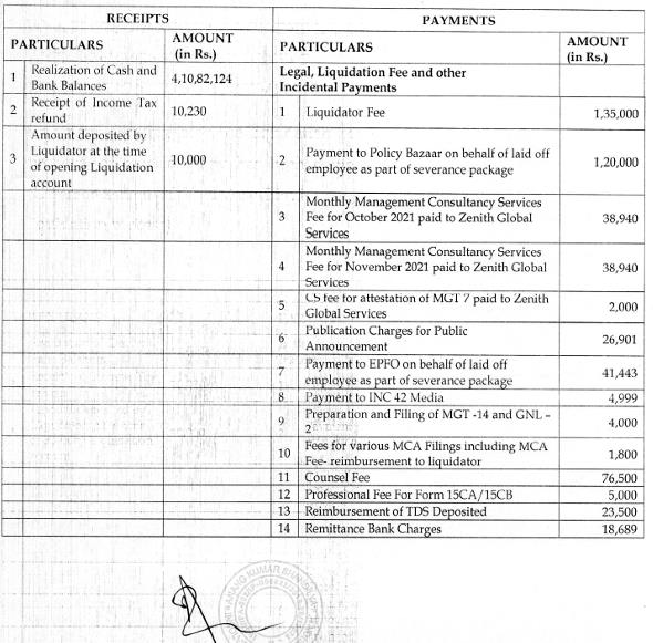 Exhibit reproduced from the original judgment