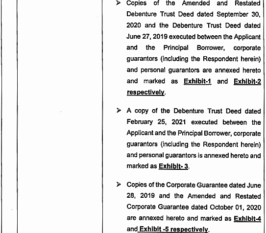 Exhibit reproduced from the original judgment