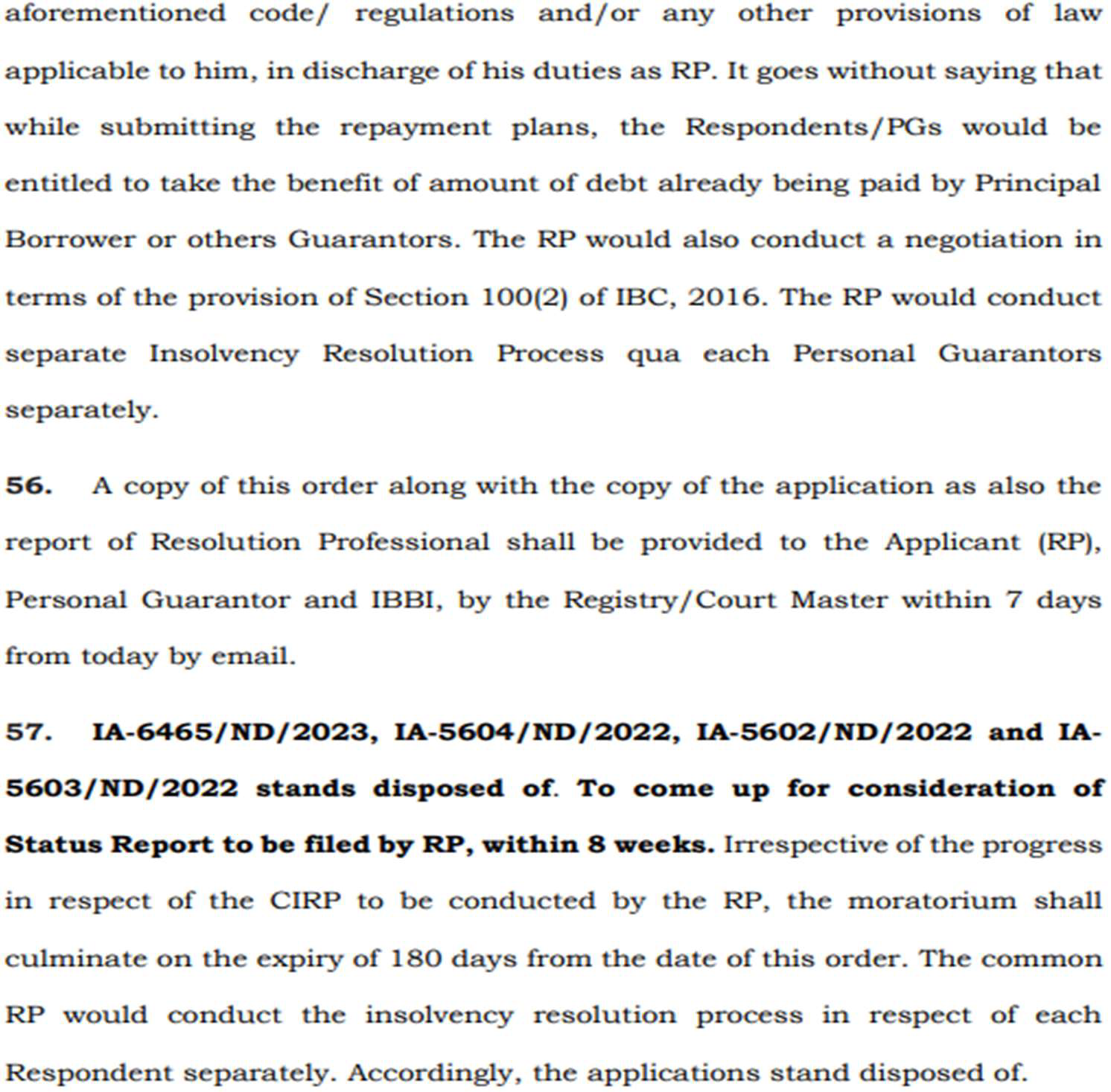 Exhibit reproduced from the original judgment
