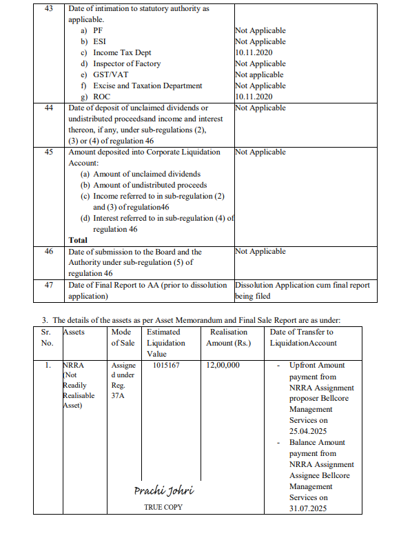 Exhibit reproduced from the original judgment