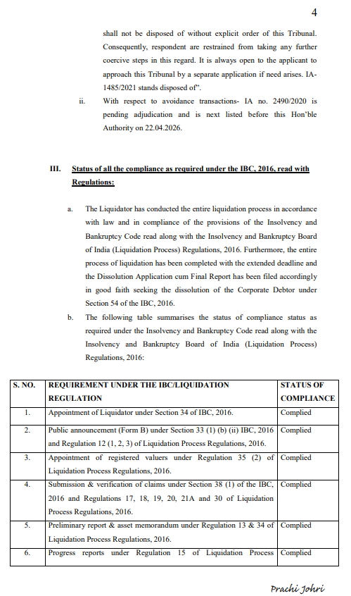 Exhibit reproduced from the original judgment