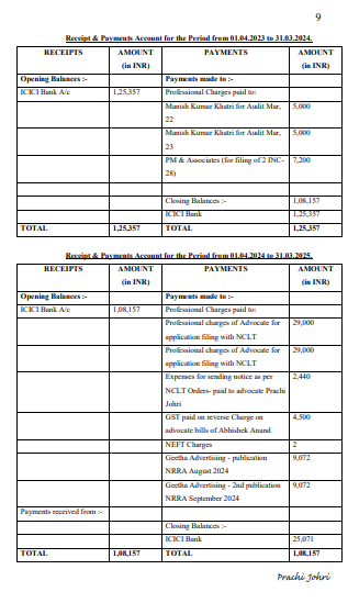 Exhibit reproduced from the original judgment