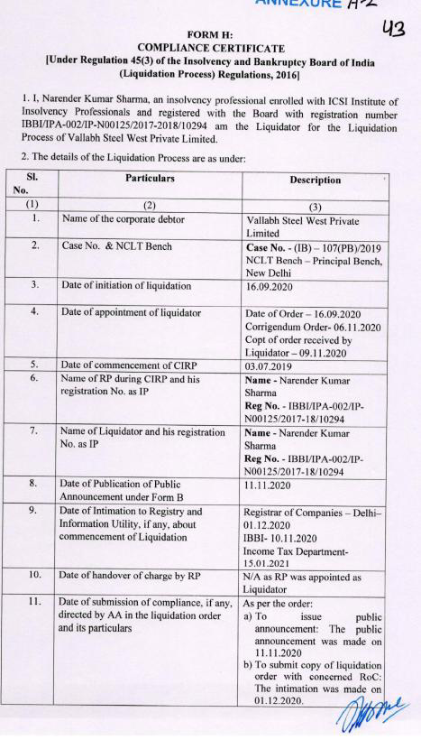 Exhibit reproduced from the original judgment