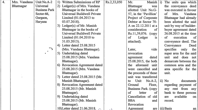Exhibit reproduced from the original judgment