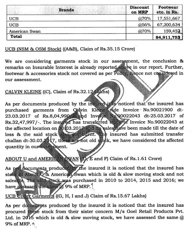 Exhibit reproduced from the original judgment