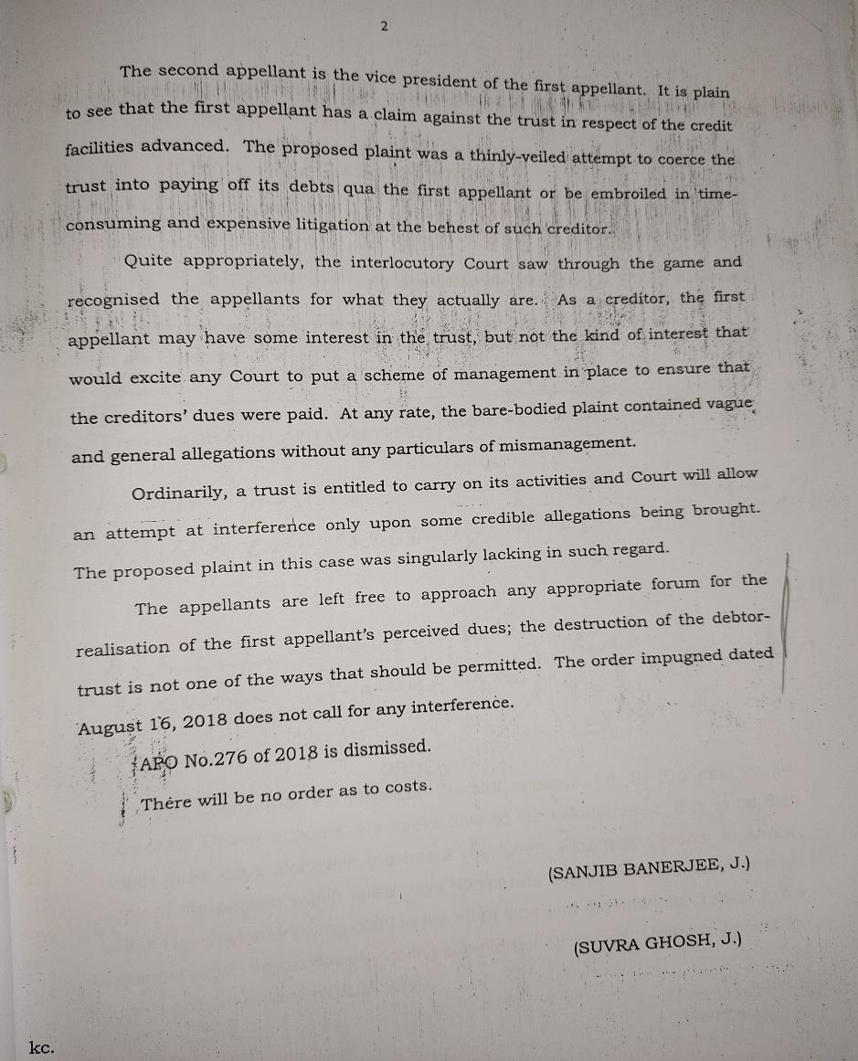 Exhibit reproduced from the original judgment