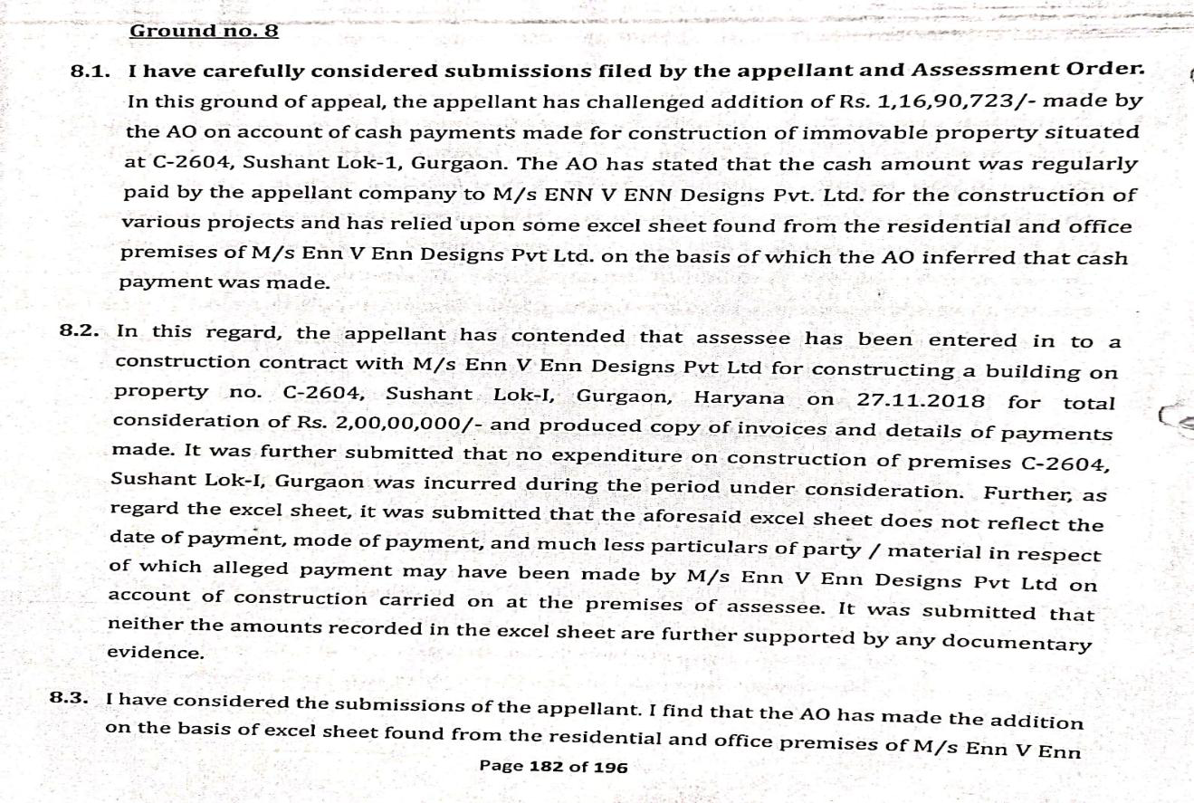 Exhibit reproduced from the original judgment