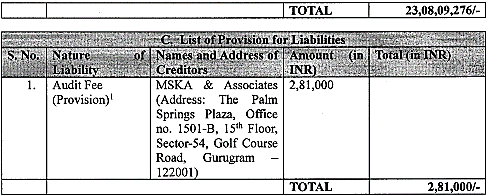 Exhibit reproduced from the original judgment