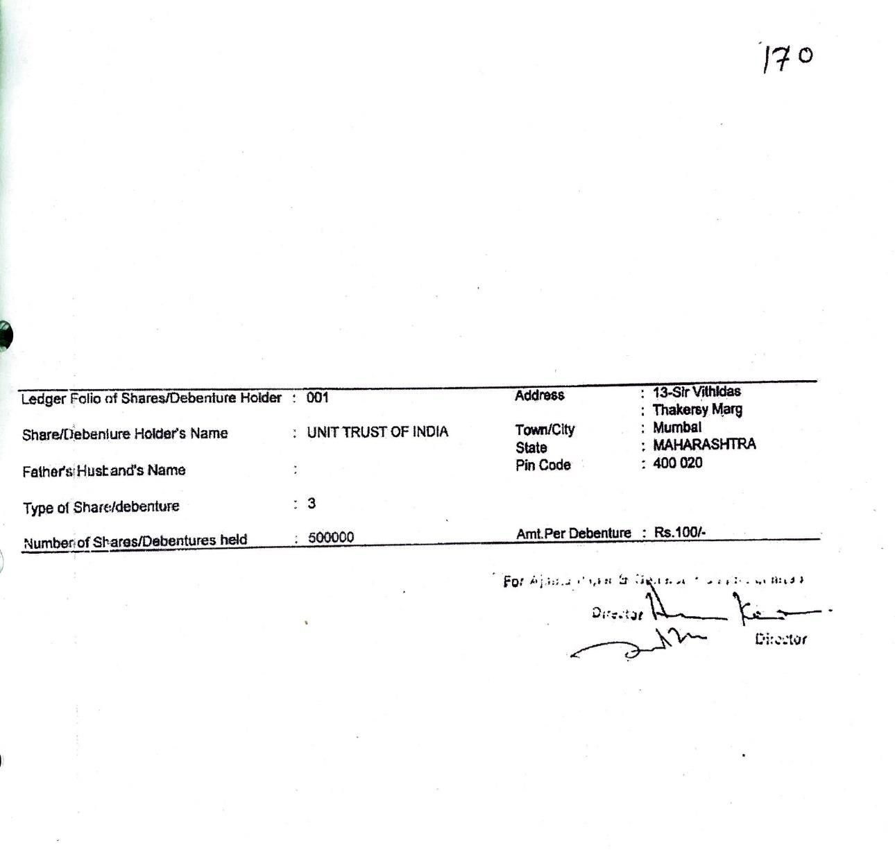 Exhibit reproduced from the original judgment