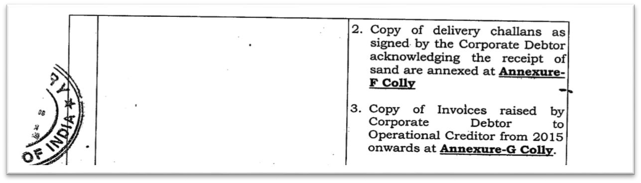 Exhibit reproduced from the original judgment