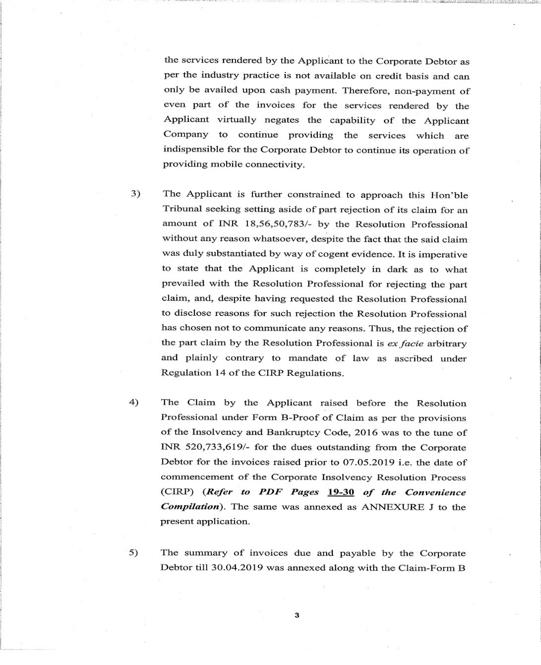 Exhibit reproduced from the original judgment