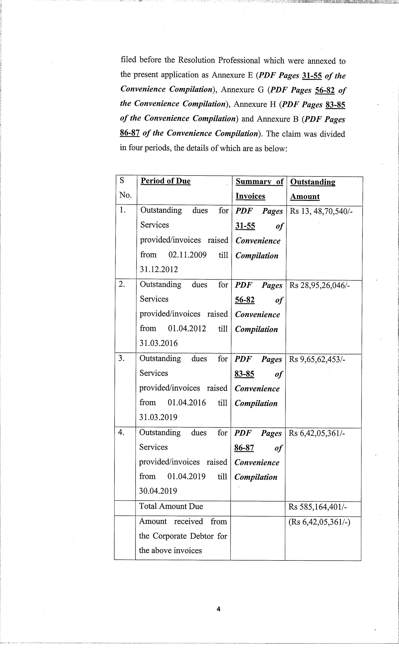 Exhibit reproduced from the original judgment